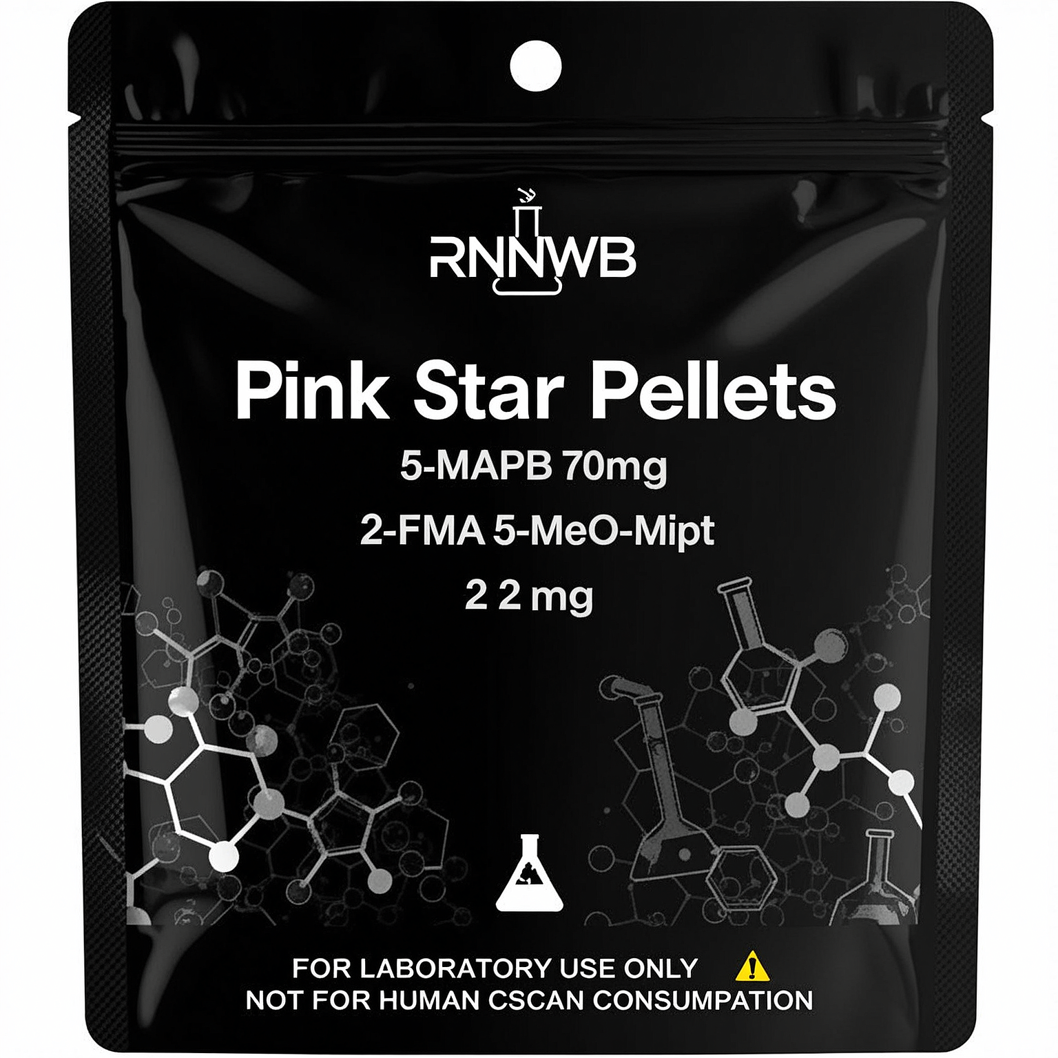 Pink Star Pellets 5-MAPB 70mg / 2-FMA 20mg / 5-MeO-MiPT 2mg